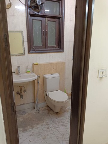 Bathroom in 2 BHK Builder Floor at Lajpat Nagar – for Rent
