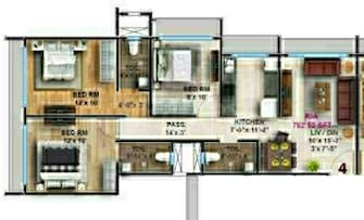 3 BHK Apartment For Resale in DPS Nakshatra Heights Kandivali West Mumbai  6890314