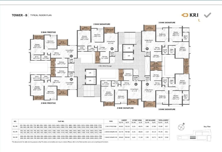Floor Plan, krisala-41-luxovert 3 Bedroom 1481 Sq.Ft. Apartment In Tathawade Pune 6891319