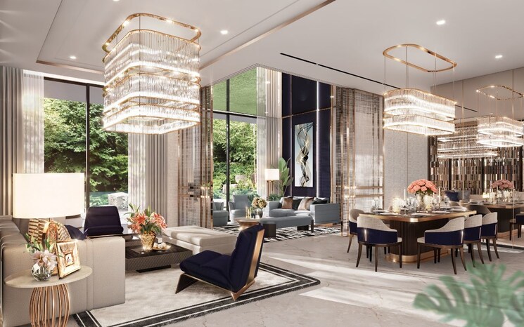 Living Room, shapoorji-pallonji-sarova-complex 3 Bedroom 1076 Sq.Ft. Apartment In Kandivali East Mumbai 6904166