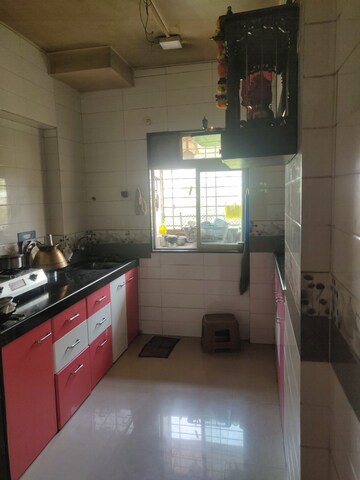 Kitchen in 1 BHK Apartment at Parsik Nagar – for Sale