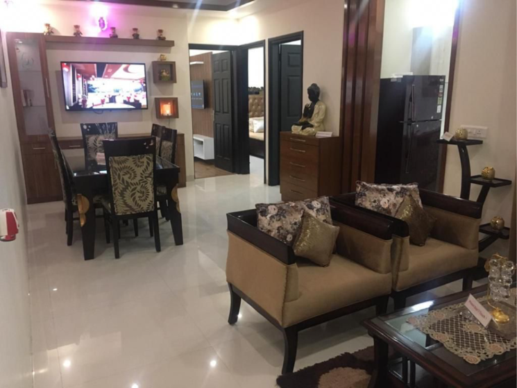Living Room, golden-sand-apartments 3 Bedroom 1827 Sq.Ft. Apartment In Dhakoli Zirakpur 6907558