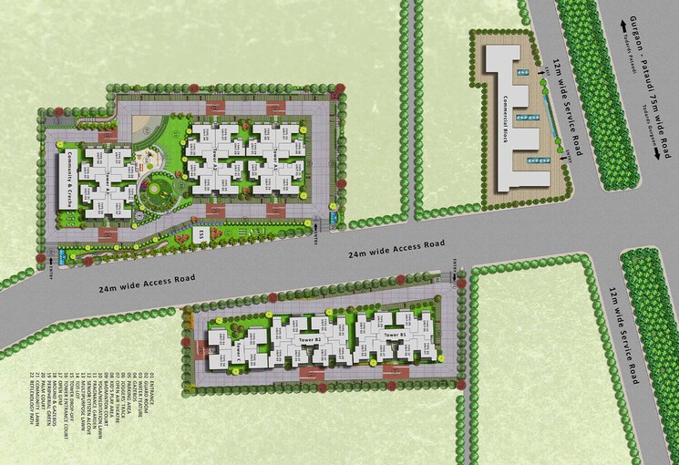 Master Plan, mrg-the-meridian 2 Bedroom 542 Sq.Ft. Apartment In Sector 89 Gurgaon 6926821