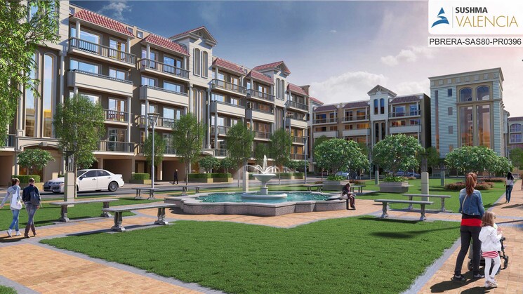 Exterior View, sushma-valencia 3 Bedroom 2250 Sq.Ft. Apartment In International Airport Road Zirakpur 6932422