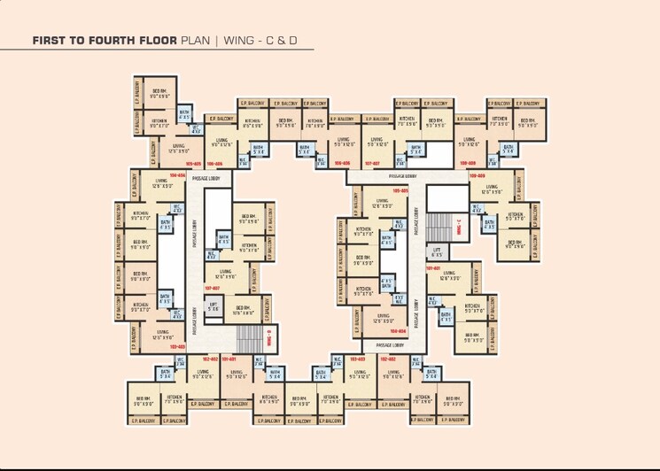Floor Plan, aashray-aanand 1 RK 400 Sq.Ft. Apartment In Ambernath East Thane 6941243