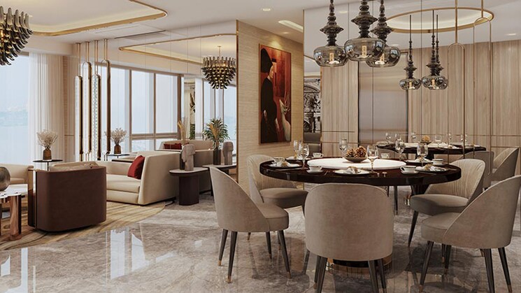 Living Room, lodha-the-park-side 4 Bedroom 2116 Sq.Ft. Apartment In Worli Mumbai 6952896