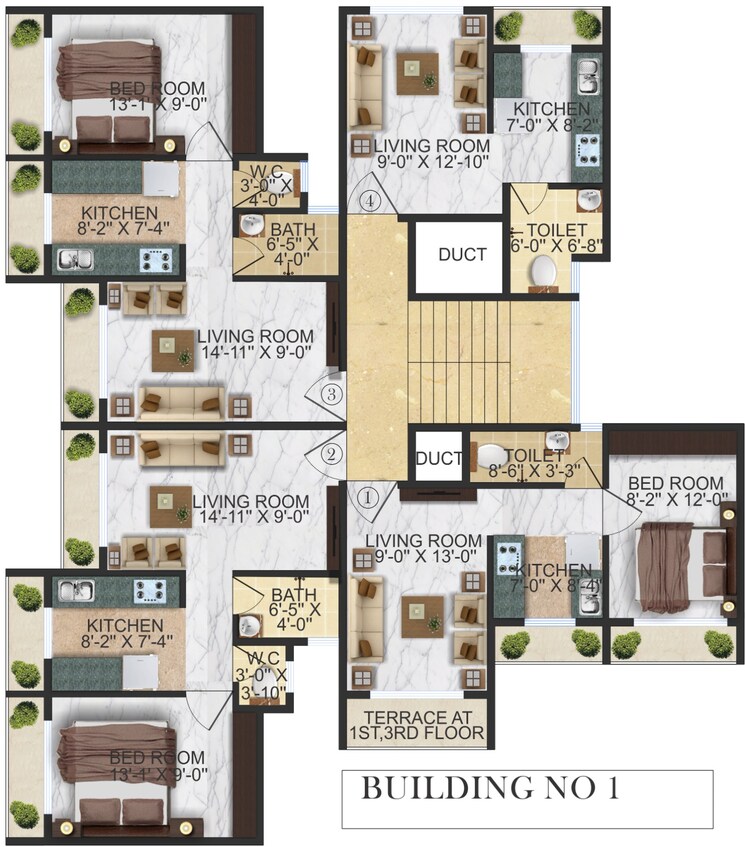 Floor Plan, dreams-park-neral 1 Bedroom 369 Sq.Ft. Apartment In Neral Navi Mumbai 6954427