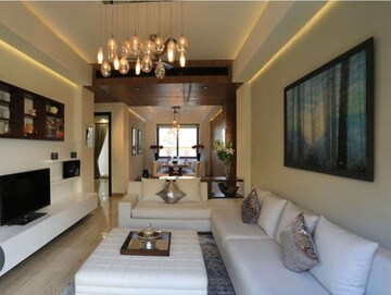 Living Room in 4 BHK Penthouse at Ambience Creacions, Sector 22 – for Sale