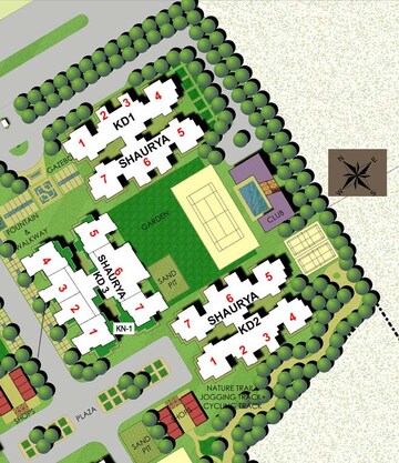 Master Plan in 3 BHK Apartment at Jaypee Klassic Shaurya, Sector 134 – for Sale