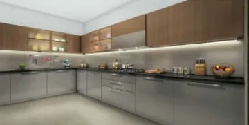 Kitchen in 4 BHK Apartment at Nerul Sector 18a – for Sale