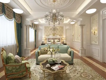 Living Room in 4 BHK Apartment at Nerul Sector 18a – for Sale