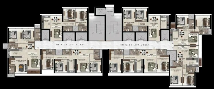 Floor Plan, kandivali west 2 Bedroom 705 Sq.Ft. Apartment In Kandivali West Mumbai 6969632