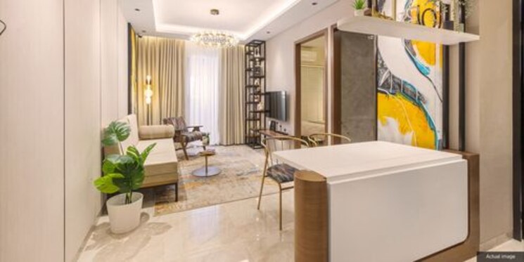 Living Room, dosti-greater-thane 1 Bedroom 380 Sq.Ft. Apartment In Kalher Thane 6971356