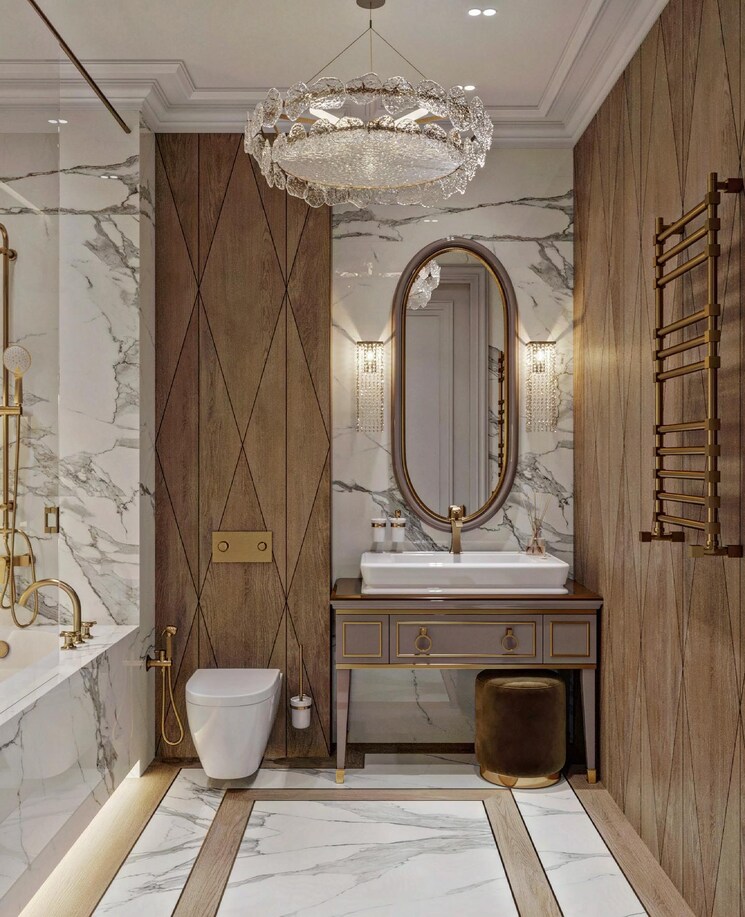 Bathroom, aurobindo-kohinoor 4 Bedroom 2948 Sq.Ft. Apartment In Serilingampally Hyderabad 6984618