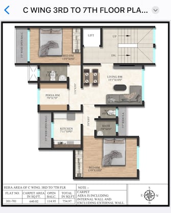 2 BHK Apartment For Resale in Kyraa Park Balkum Pada Thane  6987317