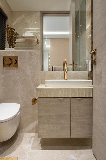Attached Bathroom in 3 BHK Apartment at Rustomjee Elements, Andheri West – for Rent