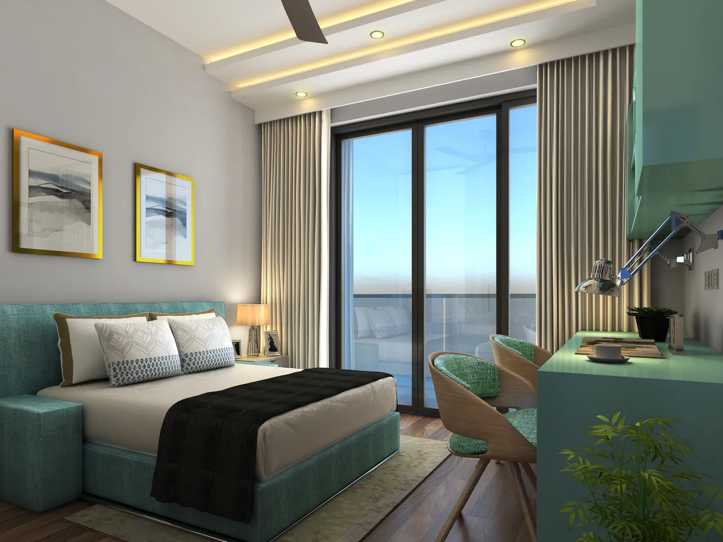 4 BHK Apartment For Rent in Emaar Emerald Floors Premier Sector 65 Gurgaon  6991673