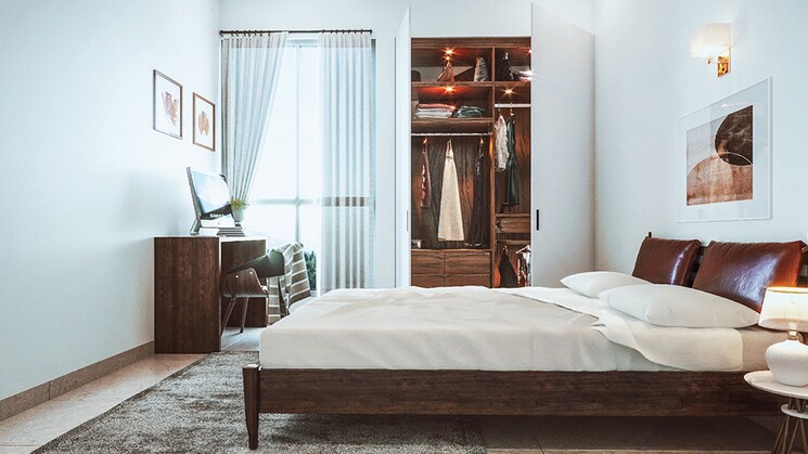 Bedroom, godrej-nirvaan 2 Bedroom 675 Sq.Ft. Apartment In Themghar Thane 6995118