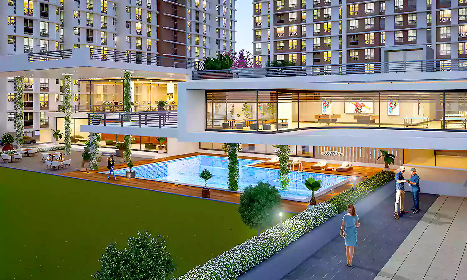 2 BHK Apartment For Resale in Dosti West County Balkum Pada Thane  6996135