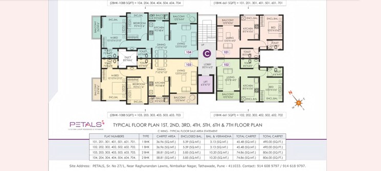 Floor Plan, jhamtani-ace-atmosphere 4 Bedroom 1337 Sq.Ft. Apartment In Ravet Pune 7009994