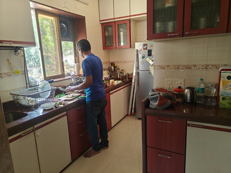 Kitchen, cozy-home 2 Bedroom 800 Sq.Ft. Apartment In Bandra West Mumbai 7015377