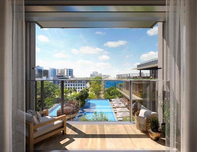 Balcony, birla-niyaara 6 Bedroom 3776 Sq.Ft. Apartment In Worli Mumbai 7016655