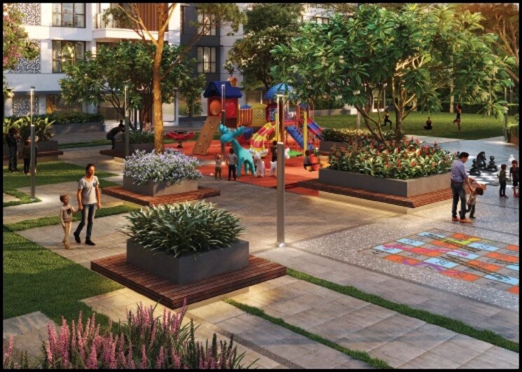 Garden, lodha-vista 2 Bedroom 681 Sq.Ft. Apartment In Lower Parel Mumbai 7017002