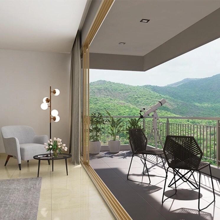 Balcony, godrej-urban-park 3 Bedroom 996 Sq.Ft. Apartment In Chandivali Mumbai 7018780