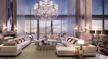 Living Room in 4 BHK Apartment at M3M Altitude, Sector 65 – for Sale