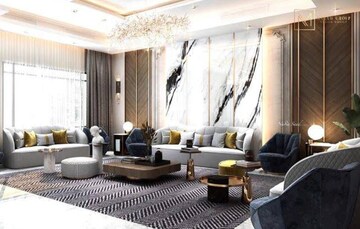 Living Room in 4 BHK Apartment at M3M Altitude, Sector 65 – for Sale