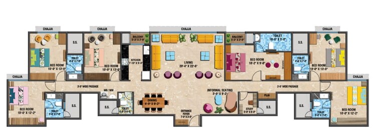 Master Plan, arihant-advika 2 Bedroom 1275 Sq.Ft. Apartment In Vashi Sector 9 Navi Mumbai 7028622