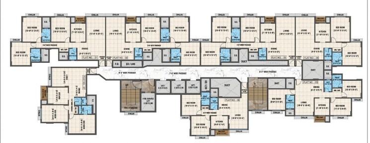 Floor Plan, arihant-advika 2 Bedroom 1275 Sq.Ft. Apartment In Vashi Sector 9 Navi Mumbai 7028622
