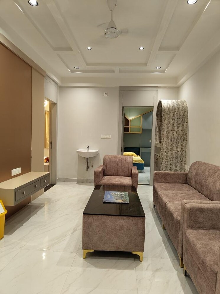 Living Room, basil-maximus 4 Bedroom 1500 Sq.Ft. Apartment In Punawale Pune 7032939