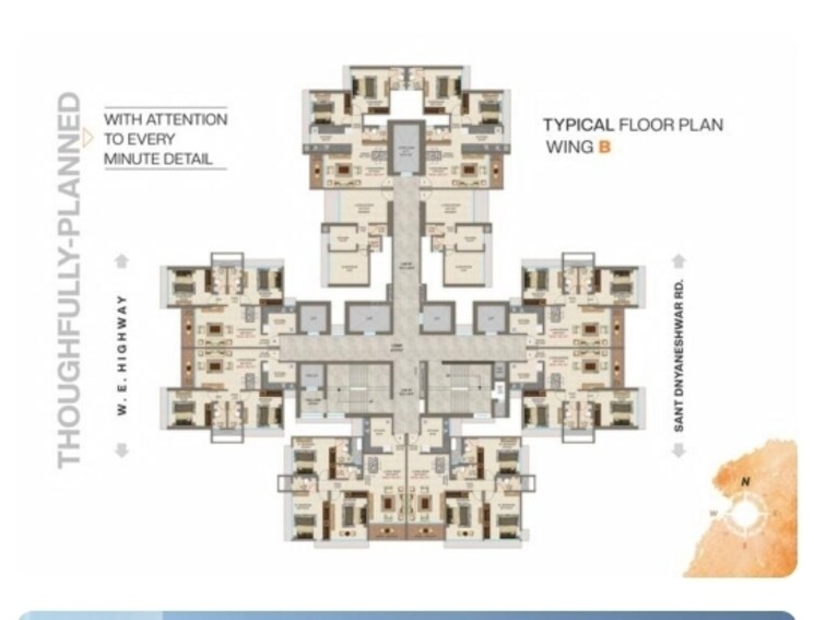 Floor Plan, dgs-sheetal-regalia 3 Bedroom 795 Sq.Ft. Apartment In Borivali East Mumbai 7036891