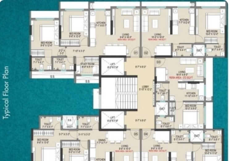 Floor Plan, vrindavan-chs-borivali 1 Bedroom 406 Sq.Ft. Apartment In Borivali East Mumbai 7037110