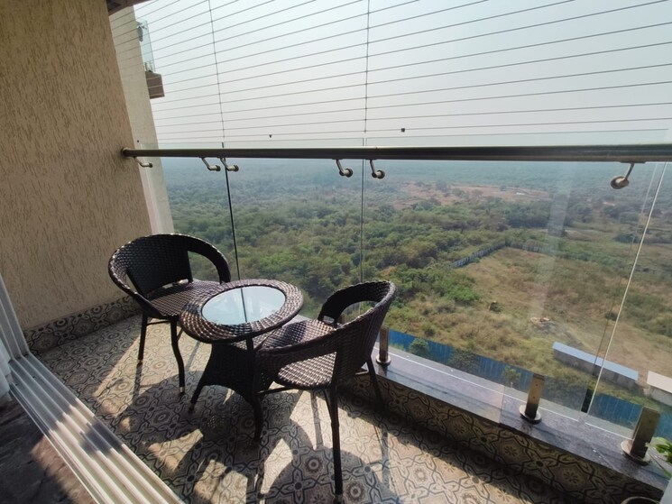 Balcony, satyam-imperial-heights 3 Bedroom 1350 Sq.Ft. Apartment In Ghansoli Navi Mumbai 7038875