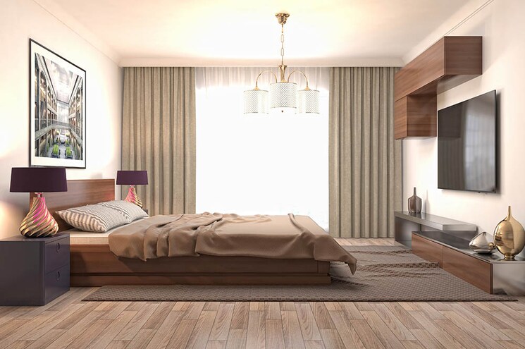 Bedroom, mahindra-citadel 3 Bedroom 1150 Sq.Ft. Apartment In Pimpri Pune 7040146