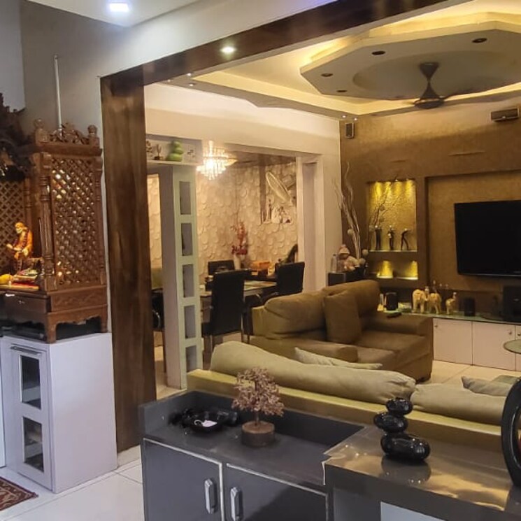 Living Room, kharghar-landmark-chs 4 Bedroom 2000 Sq.Ft. Penthouse In Kharghar Sector 6 Navi Mumbai 7044359