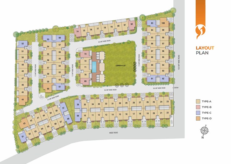 Master Plan, kasindra 4 Bedroom 1908 Sq.Ft. Villa In Kasindra Ahmedabad 7044636