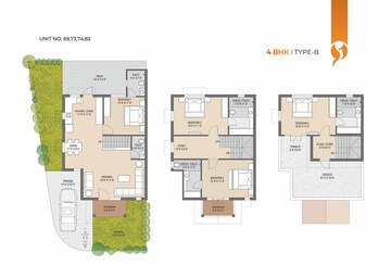 Floor Plan in 4 BHK Villa at Kasindra – for Sale