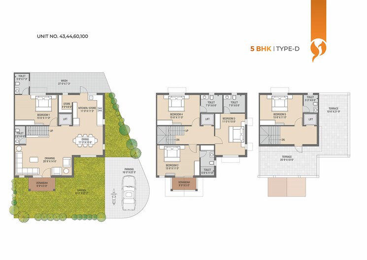 Floor Plan, kasindra 4 Bedroom 1908 Sq.Ft. Villa In Kasindra Ahmedabad 7044636