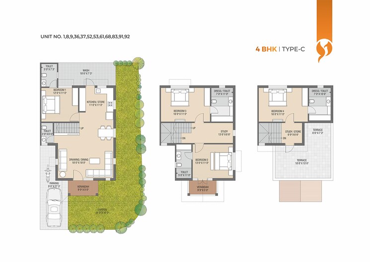 Master Plan, kasindra 4 Bedroom 1908 Sq.Ft. Villa In Kasindra Ahmedabad 7044636