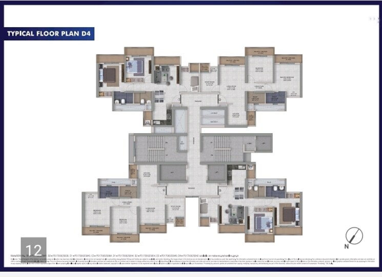 Floor Plan, provident-palmvista 1 Bedroom 395 Sq.Ft. Apartment In Daighar Gaon Thane 7044717