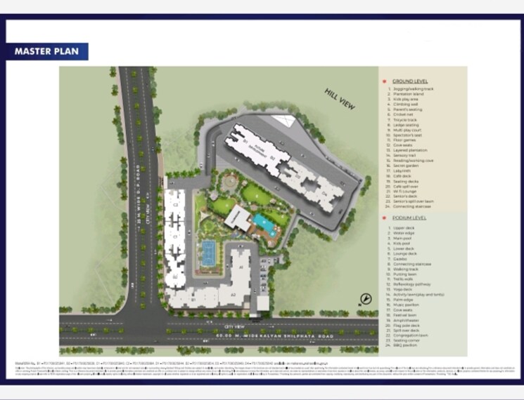 Master Plan, provident-palmvista 1 Bedroom 395 Sq.Ft. Apartment In Daighar Gaon Thane 7044717