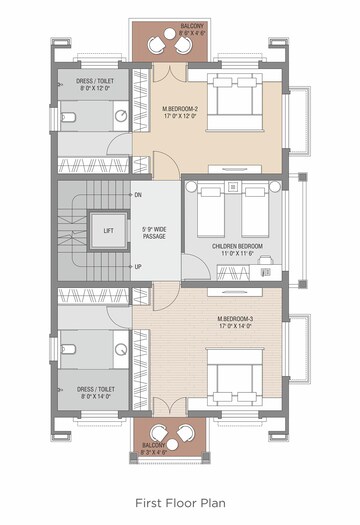 Floor Plan in 5 BHK Villa at Kasindra – for Sale
