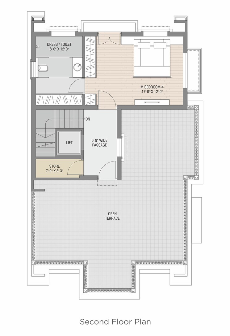 Floor Plan, kasindra 2 Bedroom 2799 Sq.Ft. Villa In Kasindra Ahmedabad 7044792
