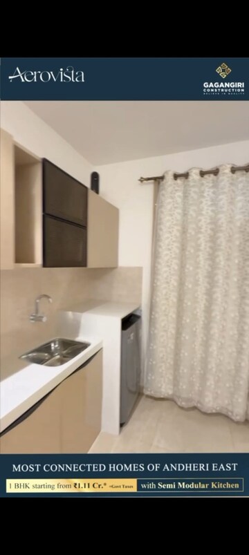 Kitchen in 1 BHK Apartment at Andheri East – for Sale