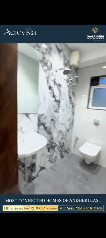Bathroom in 1 BHK Apartment at Andheri East – for Sale