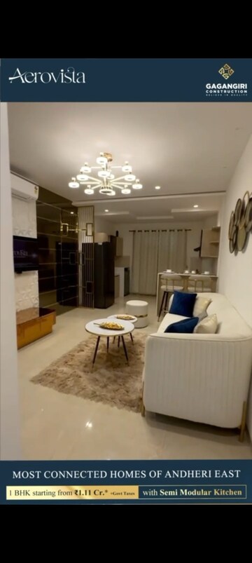 Living Room in 2 BHK Apartment at Andheri East – for Sale