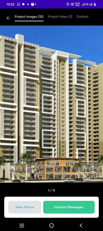 3 BHK Apartment For Sale in Amrapali Crystal Homes, Sector 76